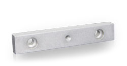Parallel key type F with borehole and thread according to DIN standard