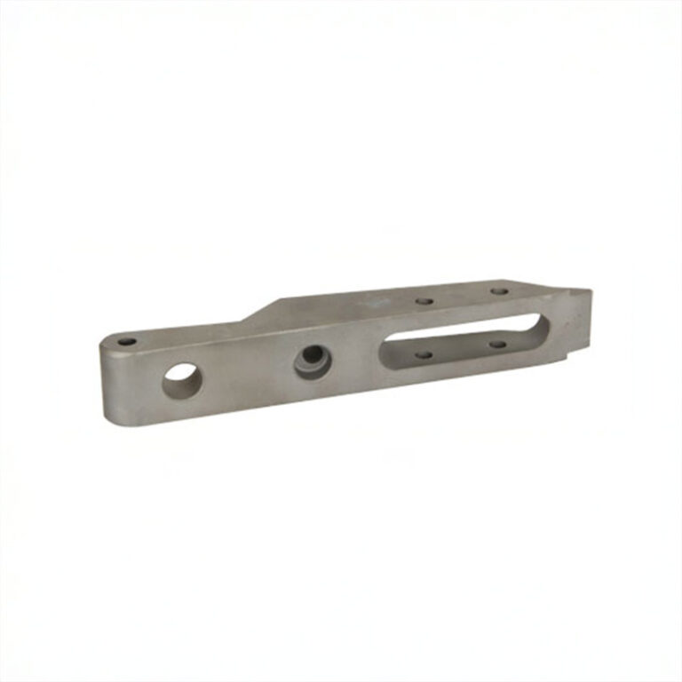 Elongated milled part with threads and cut-outs